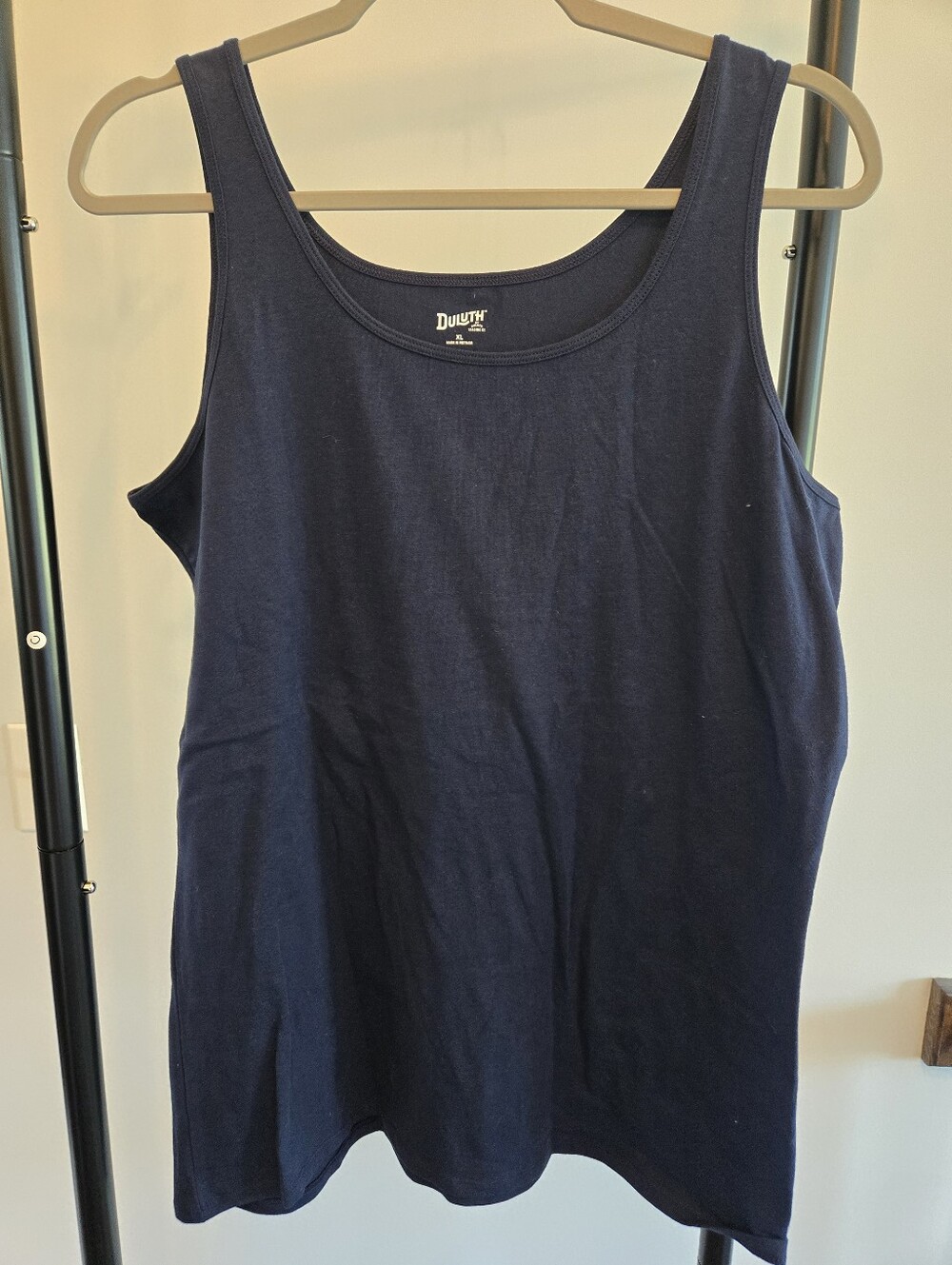 Duluth Trading Co. Women XL Navy Blue Tank Top Relaxed Fit Sleeveless